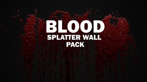 Animated Fluid Blood Splatter and Dripping Effects