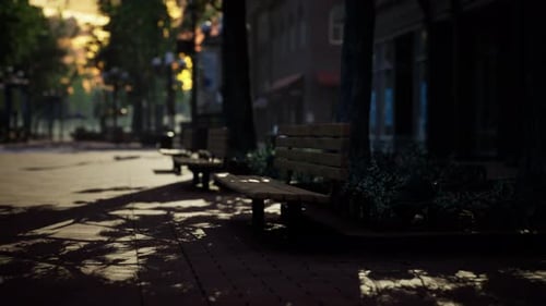 Dynamic Sunlight Shadows on Park Bench