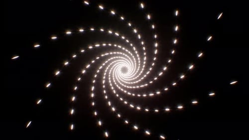 White Light Particle Spiral Tunnel Loop Background