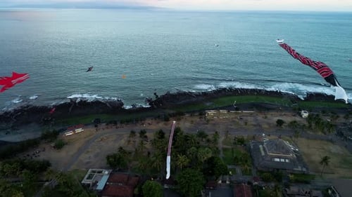 Flying Kite In The Sky