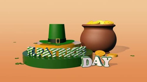 Fête de la Saint-Patrick, animation 3D