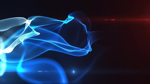 Blue abstract technology motion background