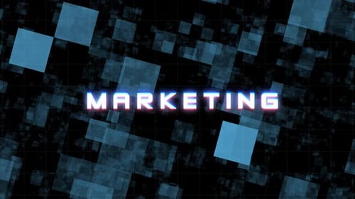 Futuristic Marketing Text Reveal with Digital Glitch Effect