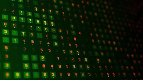 4K Digital coding and data background (loopable)