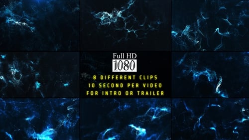 Dynamic Abstract Particles and Plexus Background Animation