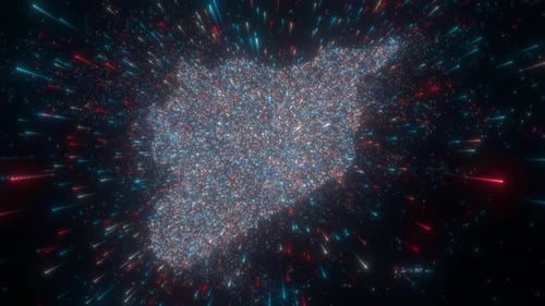 Abstract Map Of Syria