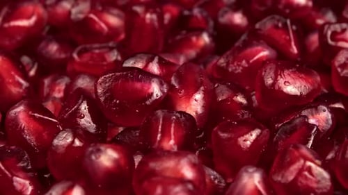 Pomegranate Seeds Close Up