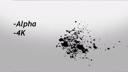 Dynamic Ink Splatter Reveal Alpha Channel Transition