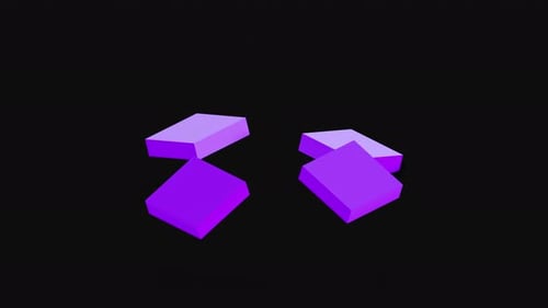 Cube Abstract 3d render of geometric background, motion design. Seamlessly looped animation.