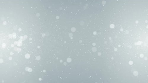White Shimmering Particles and Bokeh Background Loop