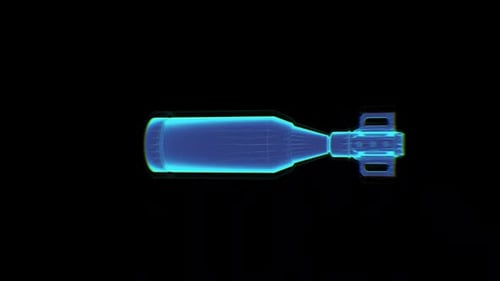 Rotación de bucle de holograma de bomba