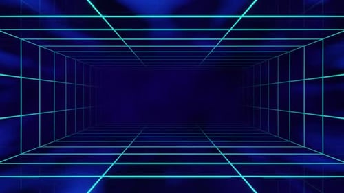 Sci Fi Tunnel With Fog 02