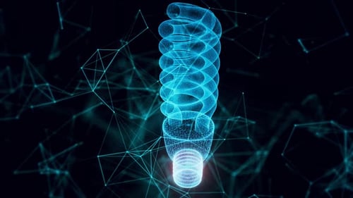 Energy Saving Light Hologram Close Up Hd