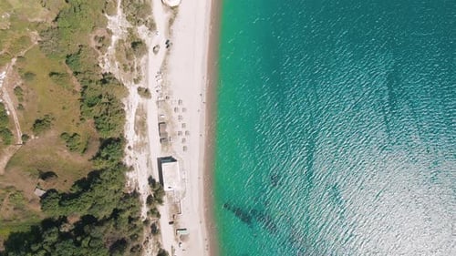 Beauty Nature Landscape with Beach, Corals and Sea
