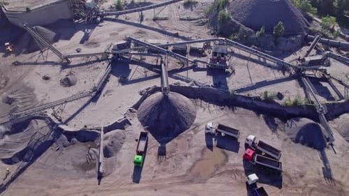 Industrial Extraction of Stone for Construction Industry
