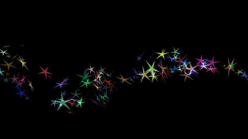 Animated Sparkle Star Trail Transition
