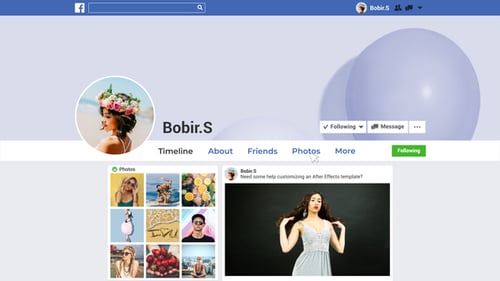 Facebook Profile Presentation