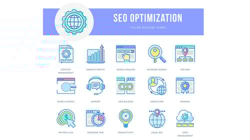 Seo Optimization - Filled Outline Animated Icons