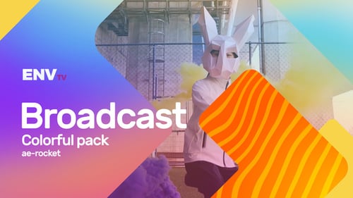 Broadcast ID Colorful Pack Mogrt