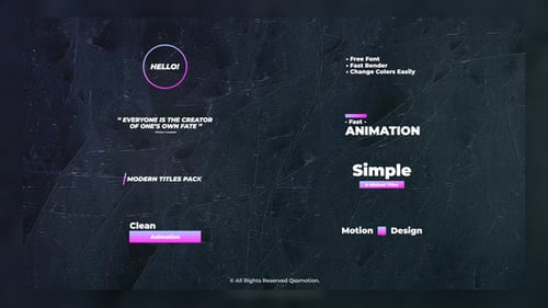 Clean and Simple Titles Package