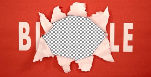 Grunge Paper Tear Reveal Transition