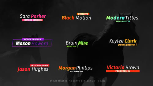 Modern Titles & Lower Thirds 4K