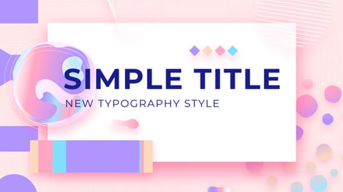 Dynamic Abstract Typography Intro with Fluid Shapes