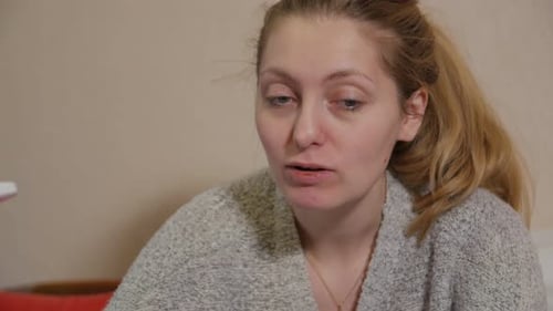 Woman With Braces Manicure