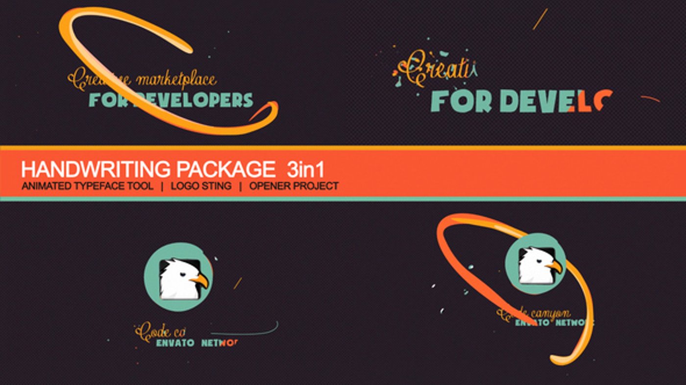 Handwriting Package: Animated Typography, Titles ft. handwriting ...