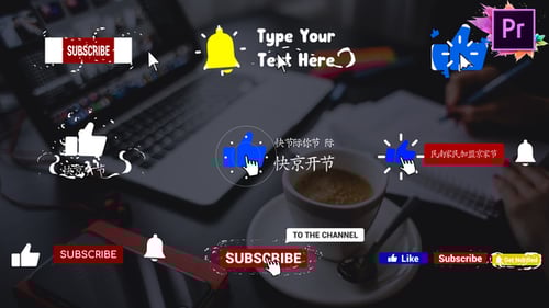 YouTube Reminders | Premiere Pro MOGRT