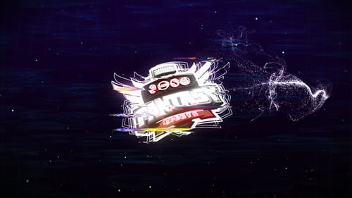 Fast Glitch Digital Logo Reveal with Electric Energy