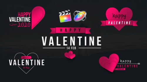Animated Valentine's Day Love Titles and Lower Thirds Pack