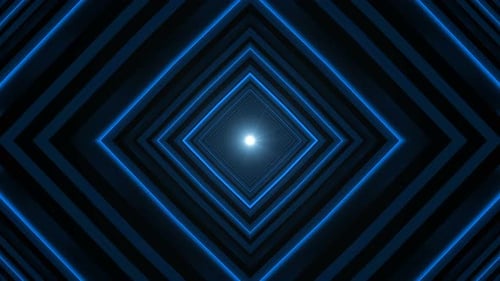 Circuito de pasillo de luz azul