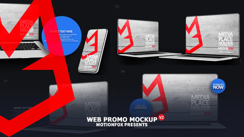 Website Presentation Devices Mockup - White v2