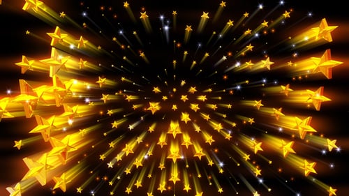 Fundo dourado de estrelas