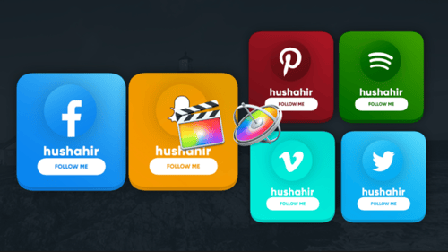 Modern Social Media Profile Lower Thirds and Follower Links