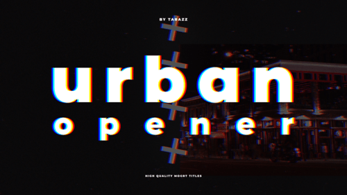 Dynamic Glitch Opener with Cinematic Cuts and Urban Flair