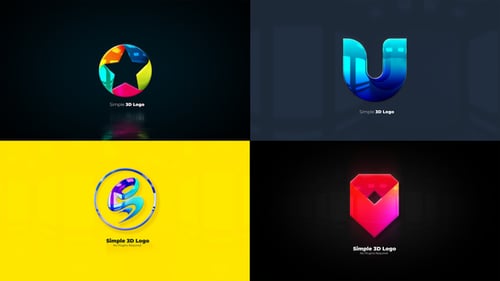 Modern Dynamic 3D Logo Animations with Splitting Reveal Effects