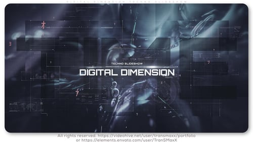 Presentación de diapositivas Digital Dimension Techno