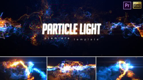 Energetic Particle Light Logo Reveal Intro Opener