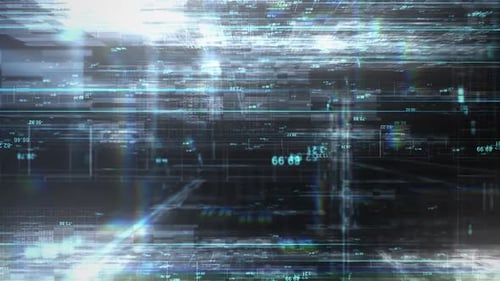 Dynamic Futuristic Cyberspace Data Network Background