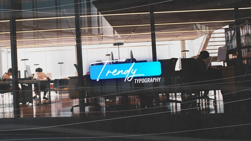 Dynamic Glitch Slideshow Opener with Script Typography