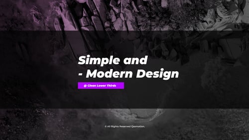 Modern Clean Lower Thirds Pack for Corporate Videos