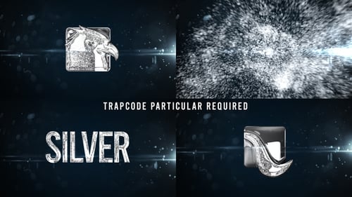 Glowing Particals Logo Reveal 34 : Silver Particals 01