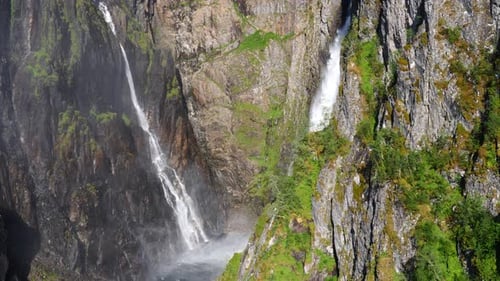 Voringsfossen Waterfall, Mabodalen Canyon Norway