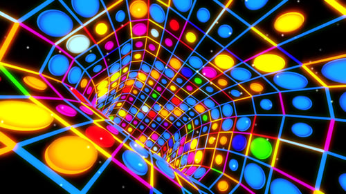 Tunnel Flicering Colorful Led