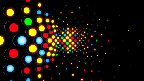 Flackernde bunte LED