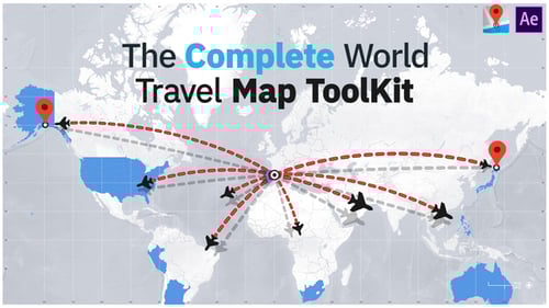 El kit completo de herramientas para mapas de viajes por el mundo