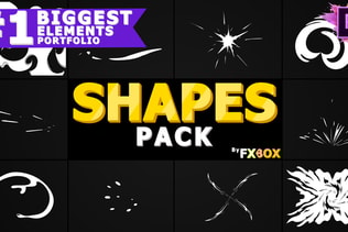 Cartoon Abstract Shapes | Premiere Pro MOGRT