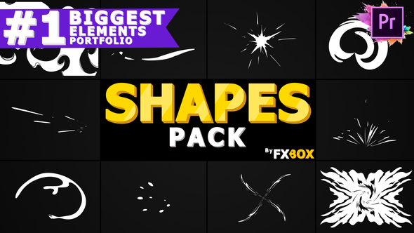 Cover for Cartoon Abstract Shapes | Premiere Pro MOGRT